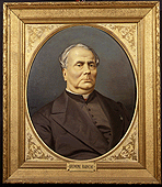 Ritratto dell’accademico, dipinto su tela della fine del sec. XIX - inizi del sec. XX (?)  di Corrado Sarri (nato a Firenze il 1866).