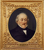 Ritratto dell’accademico, dipinto su tela del sec. XIX (datato 1874) di Egisto Sarri (Figline Val d’Arno 1837-Firenze 1901).