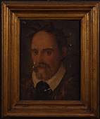 Ritratto dell’accademico, dipinto su tavola della fine del sec. XVI-inizi del sec. XVII di ignoto fiorentino.