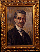 Ritratto dell’accademico, dipinto su tela dei primi decenni del sec. XX di Gaetano Spinelli (Bitonto 1877-Firenze 1945).